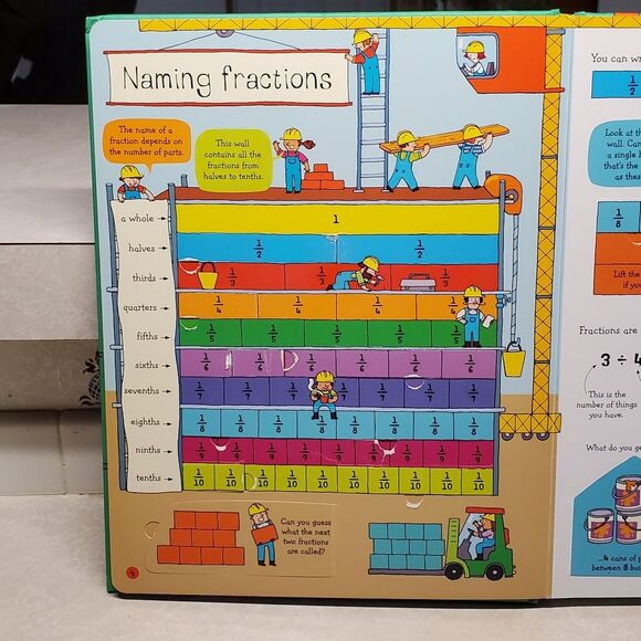 Lift The Flap Fractions And Decimals By Rosie Dickins (Hardcover) 2016 - Picture 4 of 9